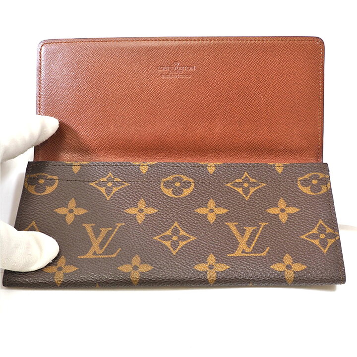 楽天市場】N【LOUIS VUITTON】ルイヴィトン 二つ折り長札入れ M61820 