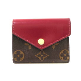 N【中古】【LOUIS VUITTON】ルイヴィトン　ポルトフォイユ・ゾエ　M62932　TA1179　モノグラム　フューシャ　レディース　メンズ　普段使い　ブランド財布　コンパクト　特別価格　送料込　那須塩原店★3102236-36n