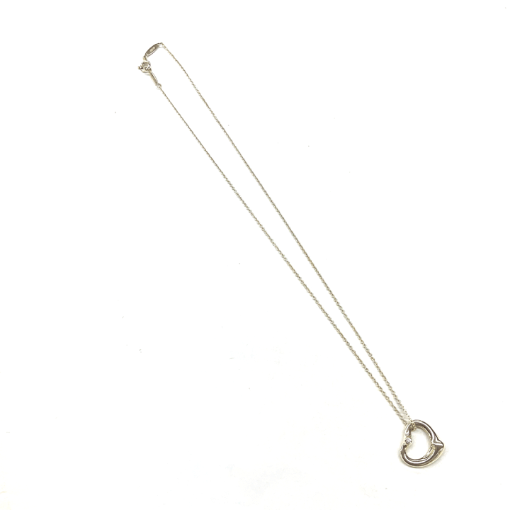 【極美品】TIFFANY&CO. オープンハートダイヤ付き　ネックレス　925 ティファニー TIFFANY＆CO オープンハートダイヤネックレス