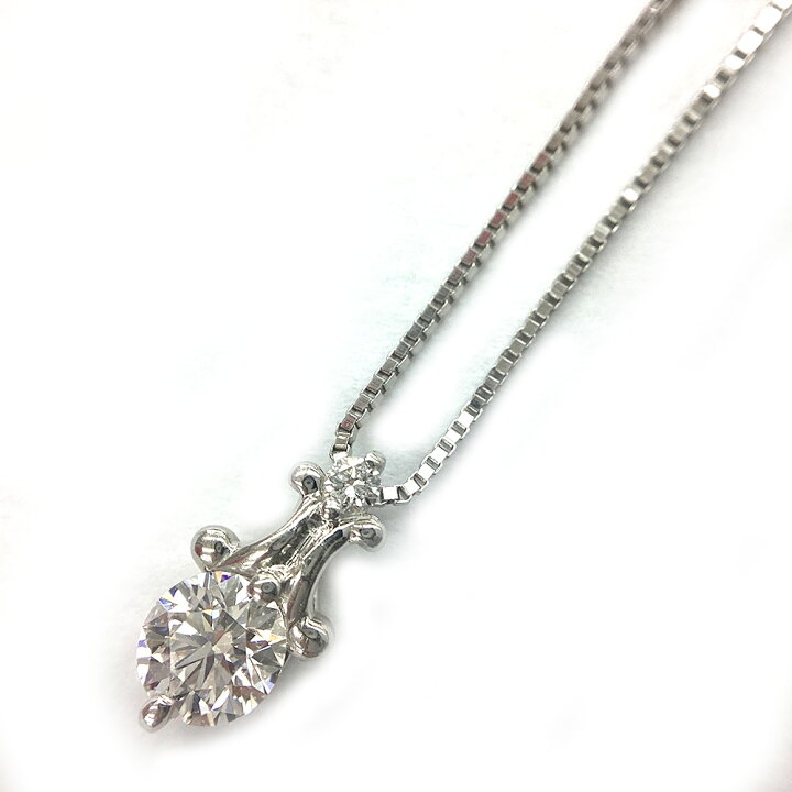 楽天市場】K ダイヤネックレス Pt850 D0.02ct D0.235ct ダイヤモンド 
