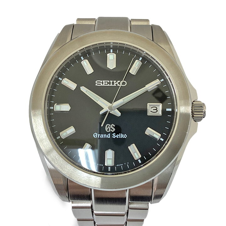 楽天市場】K GRANDSEIKO クオーツ SBGF021 黒文字盤 ブラック 