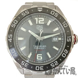 K　TAG HEUER　フォーミュラ1・デイト　WAZ2011.BA0842　腕時計　黒文字盤　ステンレス　防水仕様　自動巻き　黒ベゼル　メンズ　男性　シンプル　箱　現状販売　送料込　お買い得　特別価格　タグ・ホイヤー　ブランド　中古　質屋かんてい局　鹿沼店　31000089310-25k