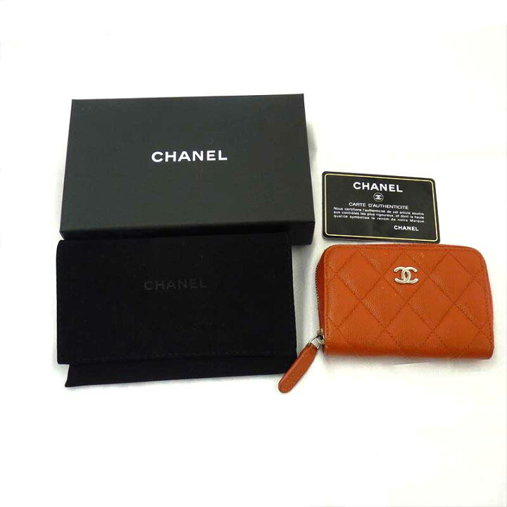 楽天市場】K CHANEL コインケース キャビアスキン 箱 布袋 ギャラ 
