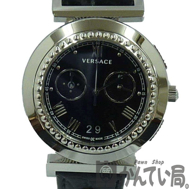 楽天市場】K VERSACE クロノグラフ 腕時計 VA9 文字盤ブラック 腕時計 