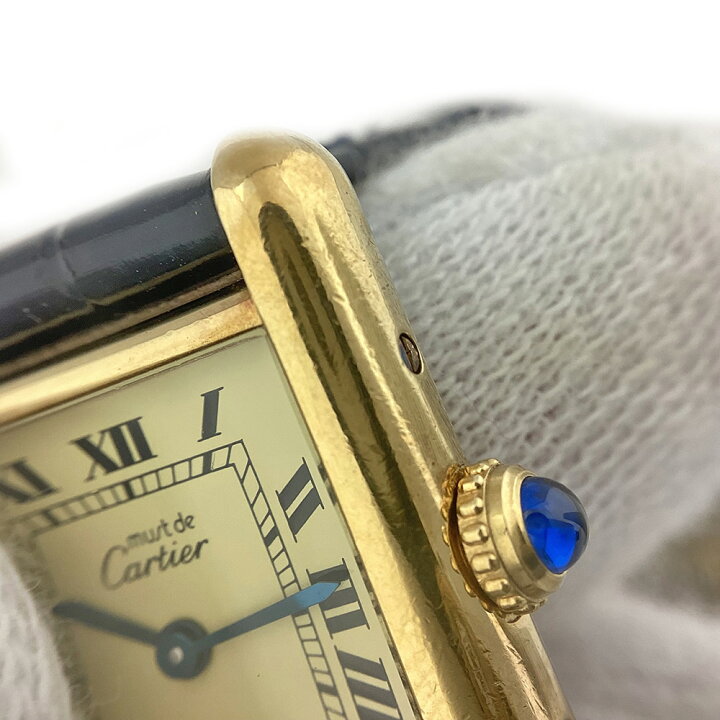 楽天市場】K CARTIER マストタンクヴェルメイユSM ゴールドメッキ 