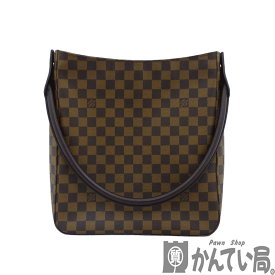 K　LOUIS VUITTON　ルーピングGM　SPオーダー　N51144　MI1001　ハンド　肩掛け　LV　定番　ダミエ　茶色　ブラウン　美品　普段使い　送料無料　女性　ルイヴィトン　中古　質屋かんてい局　鹿沼店　3100427-104k