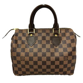 o 【LOUIS VUITTON】【ルイ ヴィトン】スピーディ25 ダミエエベヌ ハンドバッグ PVC レザー ブラウン N41532 中古【質屋かんてい局小山店】22-2907o-m