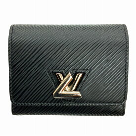 O【LOUISVUITTON】ルイヴィトン ポルトフォイユツイストコンパクトXS M63322 RFID エピ シルバー金具 ブラック 三つ折り財布 財布 コンパクトウォレット 女性 男性 レディース メンズ 中古 【質屋かんてい局小山店】T26-862o-s