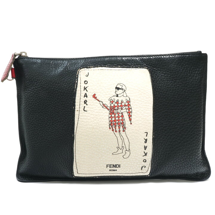 楽天市場】N【FENDI】フェンディ クラッチバッグ カール 
