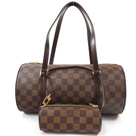 N【LOUIS VUITTON】ルイヴィトン　パピヨン30　N51303　SF0056　ダミエ　エベヌ　ハンドバッグ　ブラウン　レディース　普段使い　オシャレ　可愛い　市松　人気　布袋/ポーチ有　送料無料　特別価格　那須塩原店★3100314-125n