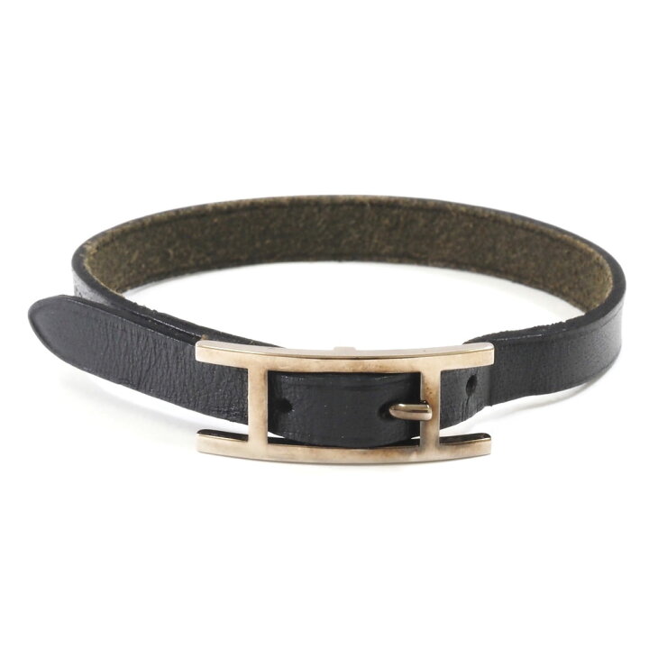 楽天市場】N【HERMES】エルメス アピ3 レザーブレスレット 腕回り16.5 