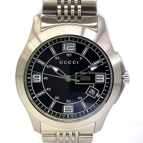 GUCCI グッチ 126.2 Gタイムレス クロノグラフ デイト ブラック
