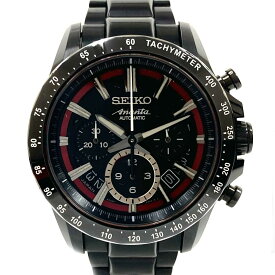 N【中古】【SEIKO】 セイコー　ブライツ　アナンタ　中澤佑二コラボモデル　自動巻き　8R28-00M0　限定700本　241/700　ブラックベルト/ブラックベゼル/ブラック×レッド文字盤　ステンレス　箱付属　メンズ　ブランド時計　 かんてい局那須塩原店 ★3100017-231n