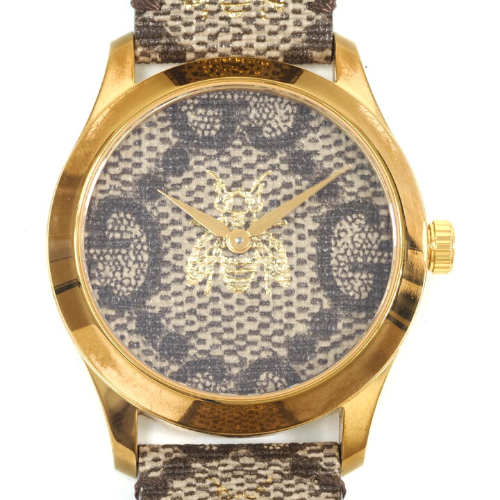 楽天市場】N【中古】【GUCCI】グッチ Gタイムレス ビー クオーツ時計 