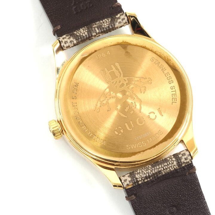 楽天市場】N【中古】【GUCCI】グッチ Gタイムレス ビー クオーツ時計  