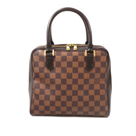 N【中古】【LOUISVUITTON】【ルイヴィトン】ブレラ　N51150　VI0978　ダミエ　エベヌ　ブラウン系　トートバッグ　ダブルファスナー　レディース　正方形　スクエア　人気　ブランドバッグ　かんてい局那須塩原店★3100314-185n