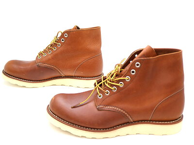 REDWING【レッドウィング】9107プレーントゥベージュ系レザー約26.5cmブランドファッションブラウン系【中古】質屋かんてい局茜部店USED-8a19-4394