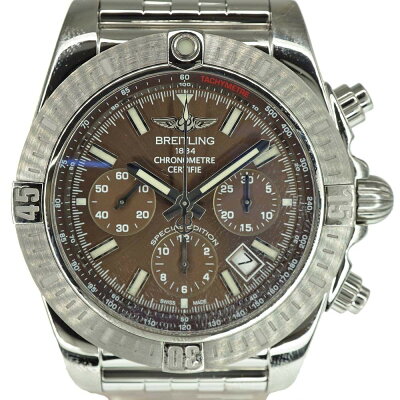 BREITLING【ブライトリング】AB011511/Q623クロノマットJSPクロノグラフメンズ自動巻きブラウン日本限定デイトオートマチックUSED-9【中古】質屋かんてい局春日井店k21-159