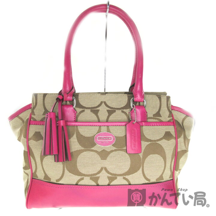 楽天市場】COACH【コーチ】21148 『トートバッグ』キャンバス×レザー 