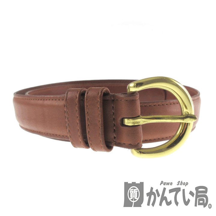 COACH ブラウンレザー ベルト Coach Dress Belt Mens Sz 38 Brown Leather Brass Buckle Costa
