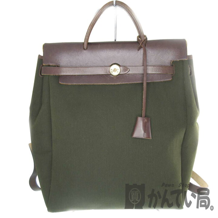 楽天市場】HERMES【エルメス】エールバッグアド レザー×キャンバス 