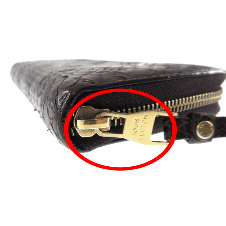【極美品】ルイヴィトン N91449 ジッピーウォレット パイソン オーブ LOUIS VUITTON - 【極美品】ルイヴィトン N91449 ジッピーウォレット