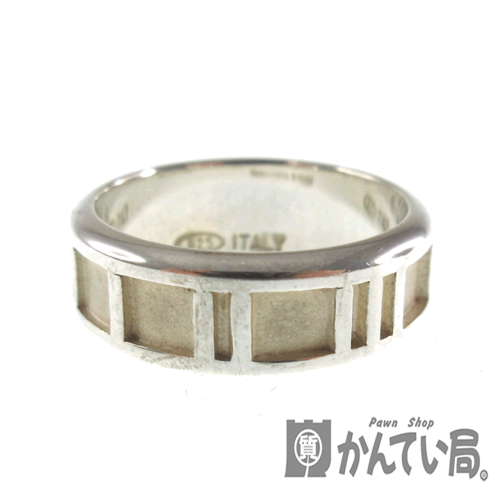 【美品】Tiffany & Co. アトラス リング SV925 刻印 箱・袋付 TIFFANY&Co. ティファニー 指輪 レディース メンズ アトラス