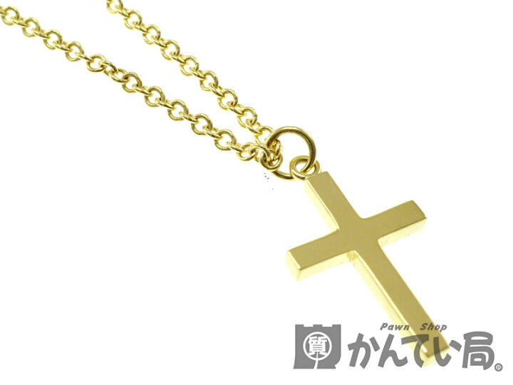 楽天市場】GUCCI【グッチ】クロスネックレス ゴールド系 K18YG（18金 