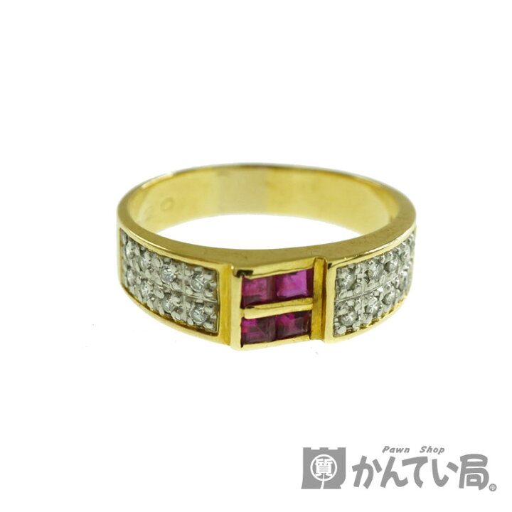 楽天市場】リング K18/Pt900(18金/プラチナ900）ダイヤモンド（0.2ct 