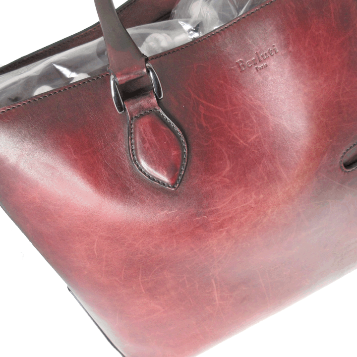 Berluti ボルドーレッド ビジネスバッグ レッド（赤）系 Berluti(ベルルッティ) バッグ・カバン(メンズ