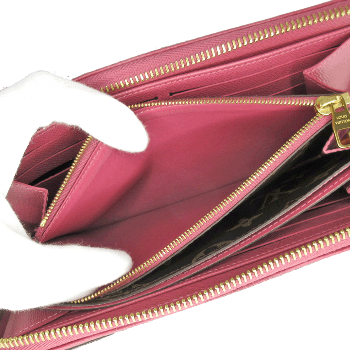 ルイヴィトン モノグラム レティーロ ピンク ジッピーウォレット 長財布 ローズ ルイヴィトン モノグラム レティーロ ピンク ジッピーウォレット 長