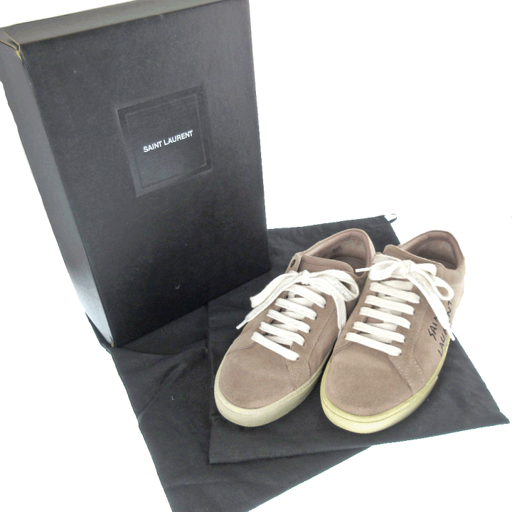 楽天市場】SAINT LAURENT【サンローラン】498225 シューズ スエード  