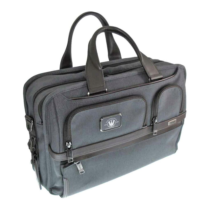 楽天市場】TUMI【トゥミ】ビジネスバッグ ポリエステル×レザー グレー 