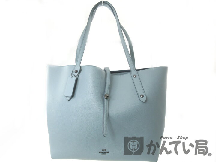 楽天市場】COACH【コーチ】58849 トートバッグ レザー ライトブルー系 