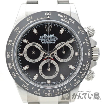ROLEX【ロレックス】116500LNコスモグラフデイトナクロノグラフステンレススチールランダムブラックメンズ腕時計USED-9【中古】質屋かんてい局春日井店k20-4931