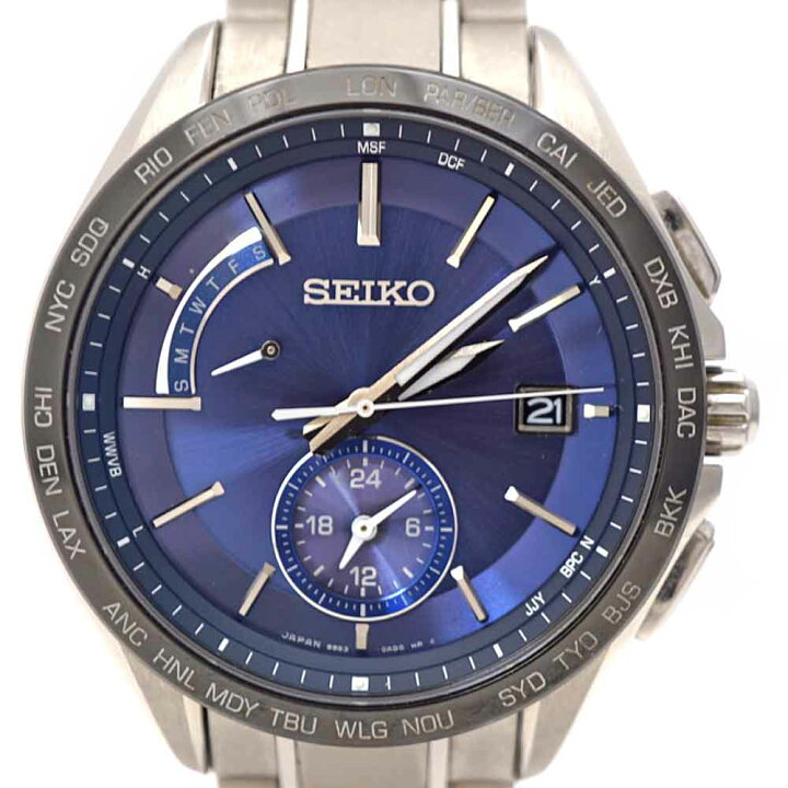 楽天市場】SEIKO【セイコー】 8B63-0AB0 ブライツ チタン ソーラー電波  