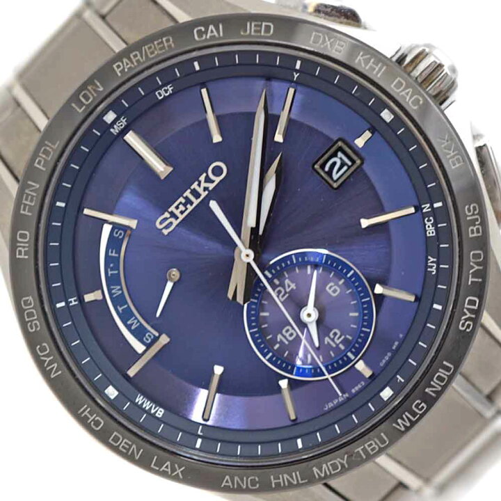 楽天市場】SEIKO【セイコー】 8B63-0AB0 ブライツ チタン ソーラー電波  