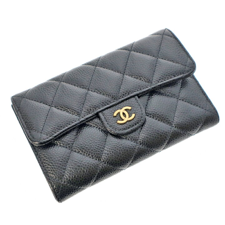 楽天市場】CHANEL 【シャネル】AP0232 3つ折り財布 サイフ キャビア 
