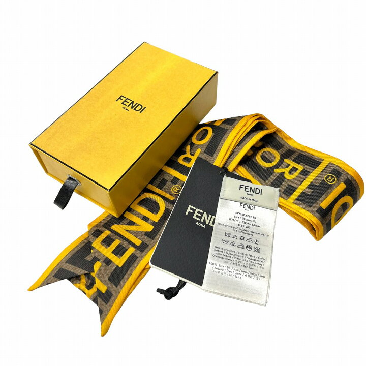 楽天市場】フェンディ Fendi FXT011 ACVE ラッピー スキニースカーフ  
