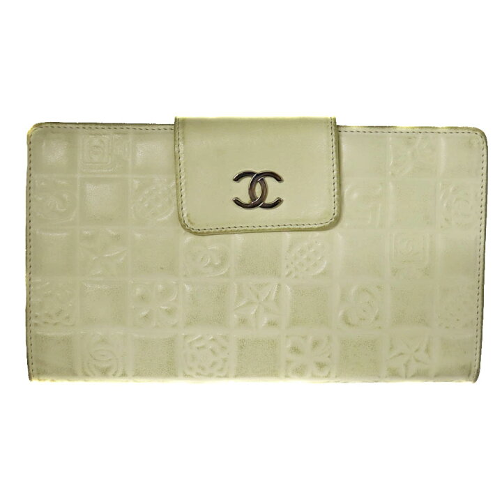 楽天市場】CHANEL【シャネル】A24213 2つ折り財布 がま口財布  