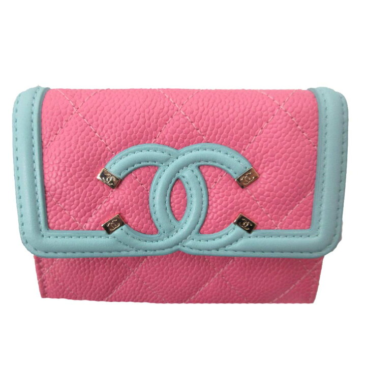 楽天市場】CHANEL【シャネル】A81940 2つ折り財布 コンパクト  