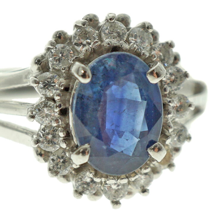 楽天市場】Pt900【プラチナ900】サファイア1.08ct ダイヤモンド0.21ct 