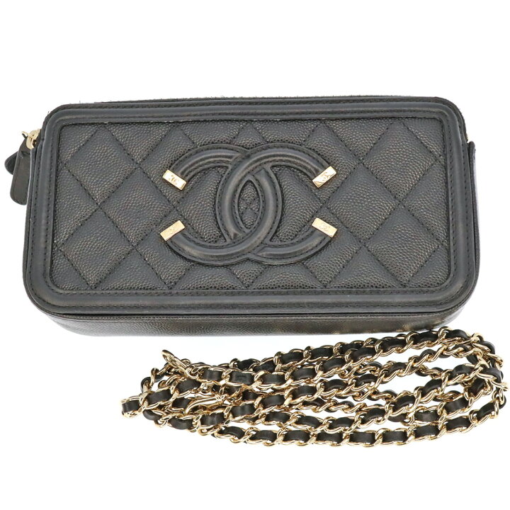 楽天市場】シャネル Chanel A84450 CCフィリグリー チェーンウォレット  