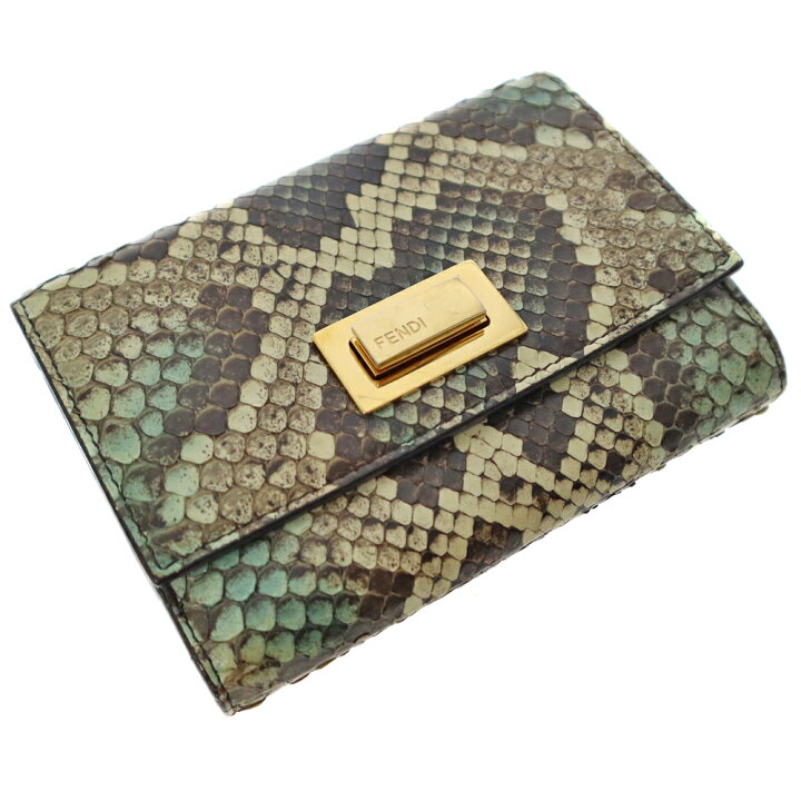 楽天市場】FENDI【フェンディ】ピーカブー 二つ折り財布 レザー  