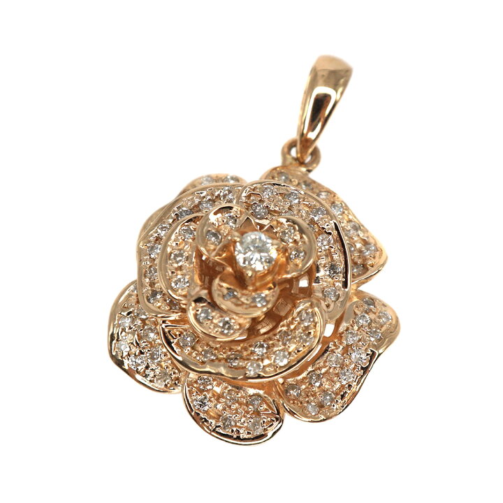 楽天市場】K18PG【18金ピンクゴールド】ダイヤモンド0.75ct付 