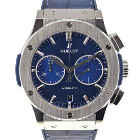 ウブロ HUBLOT 521.NX.7170.LR クラシックフュージョンチタニウムクロノグラフ ブルー 【中古】