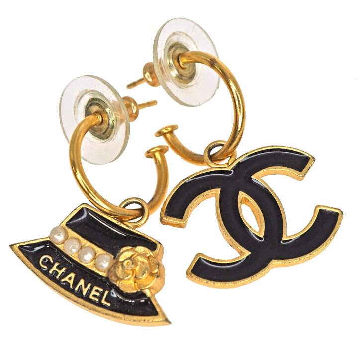 楽天市場】シャネル Chanel ハット・ココマークピアス 貴金属素材  