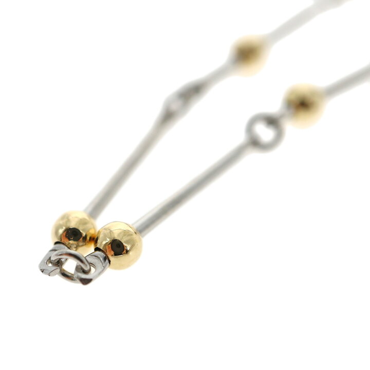 楽天市場】K18 18金 Pt850 プラチナ デザインネックレス 4.6g  