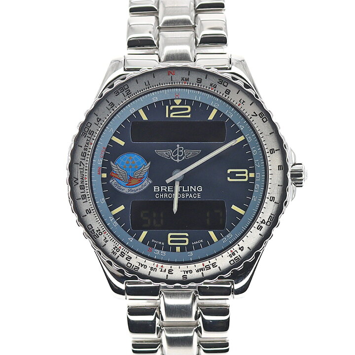 楽天市場】ブライトリング Breitling A56012.1 クロノスペース ブルー  