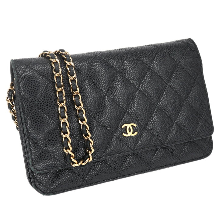 楽天市場】シャネル Chanel A33814 チェーンウォレット キャビアスキン  